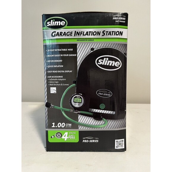Slime Garage Inflation Station Pro Series 40069 25 Ft Hose 120V NEW (0816) - Picture 2 of 6
